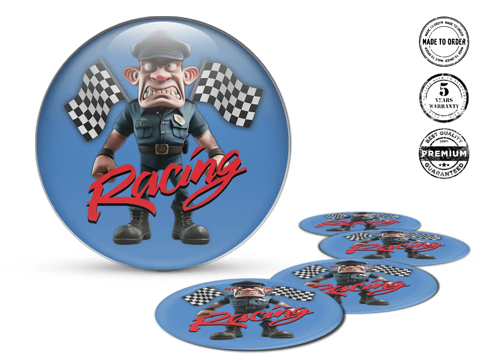 Badge roue édition premium badges dômes supérieurs